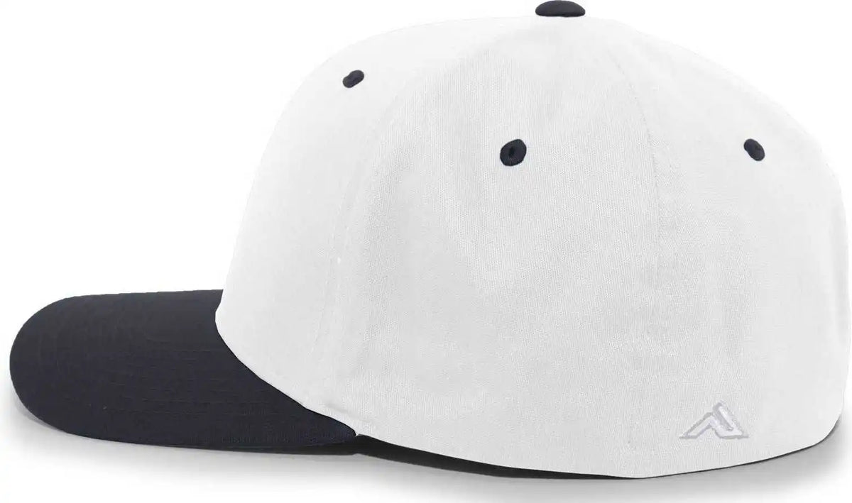 Pacific Headwear 430c Cotton-poly Flexfit Cap - White Navy