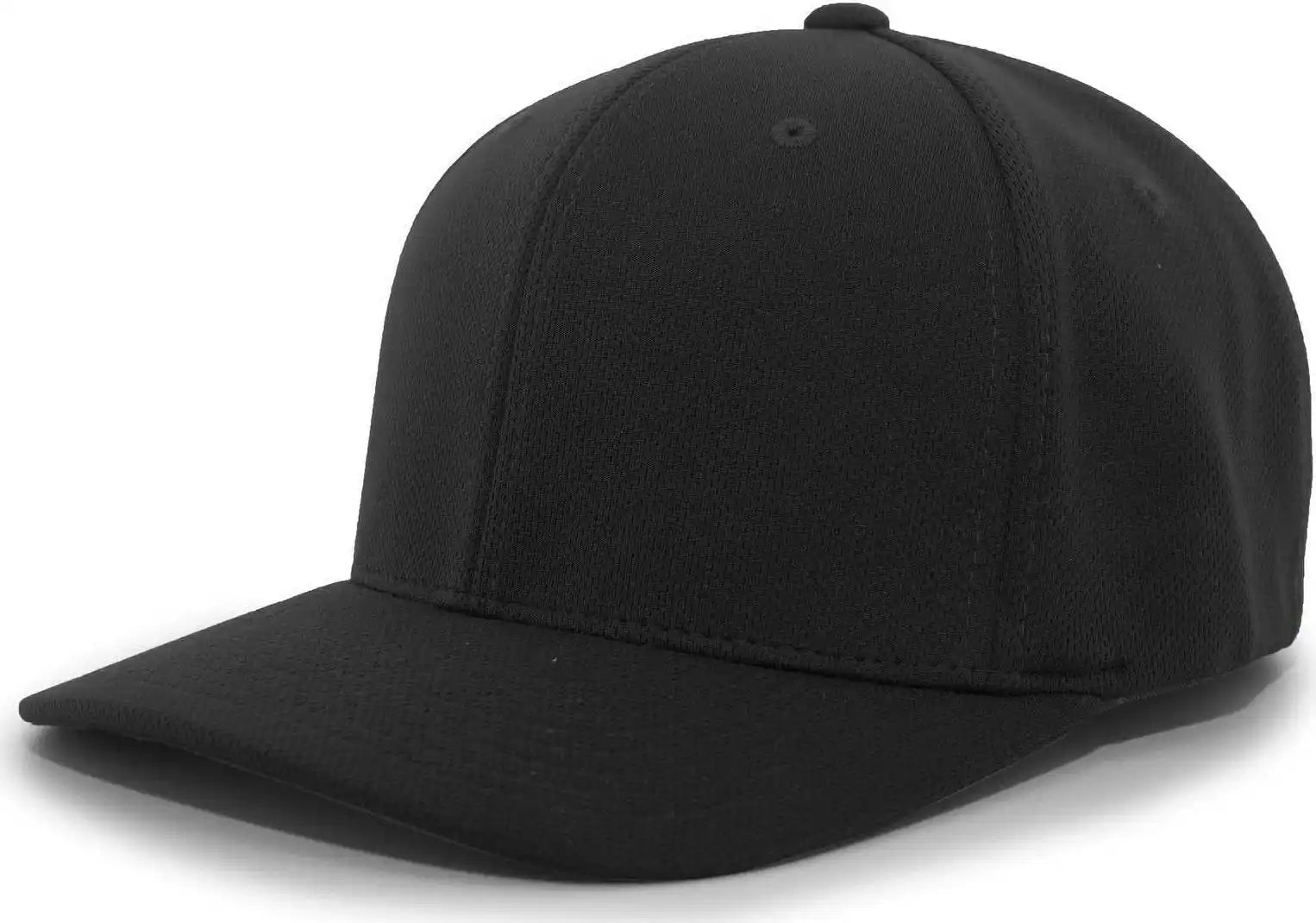 Pacific Headwear 487f P-tec Performance Flexfit Cap - Black - 6 7/8’’ - 7 3/8’’