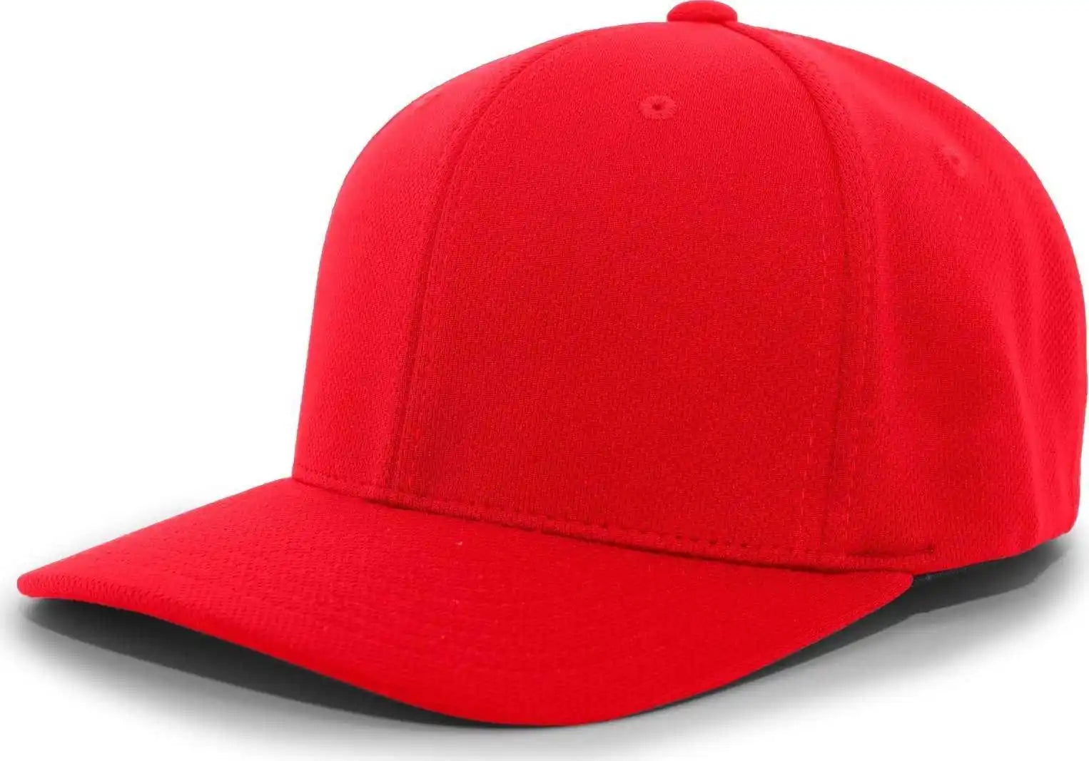 Pacific Headwear 487f P-tec Performance Flexfit Cap - Red - 6 7/8’’ - 7 3/8’’