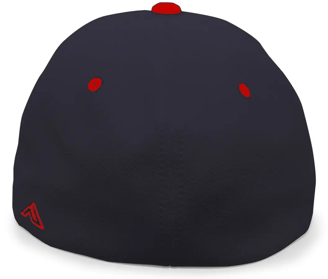 Pacific Headwear 498f M2 Performance Flexfit Cap - Navy Red