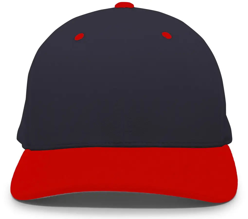 Pacific Headwear 498f M2 Performance Flexfit Cap - Navy Red