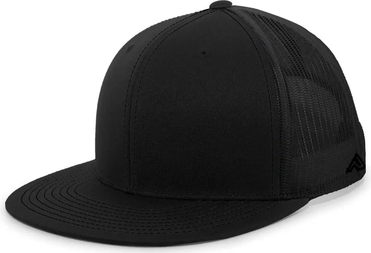 Pacific Headwear 4d3 d Series Trucker Snapback Cap Black / 7’’ 7 7/8’’