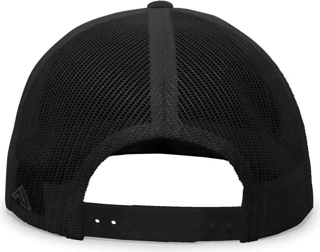Pacific Headwear 4d3 d Series Trucker Snapback Cap Black / 7’’ 7 7/8’’