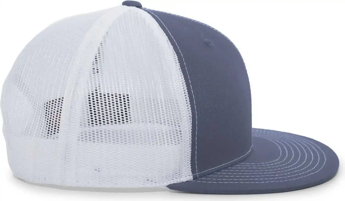 Pacific Headwear 4d3 d Series Trucker Snapback Cap Graphite White / 7’’ 7 7/8’’