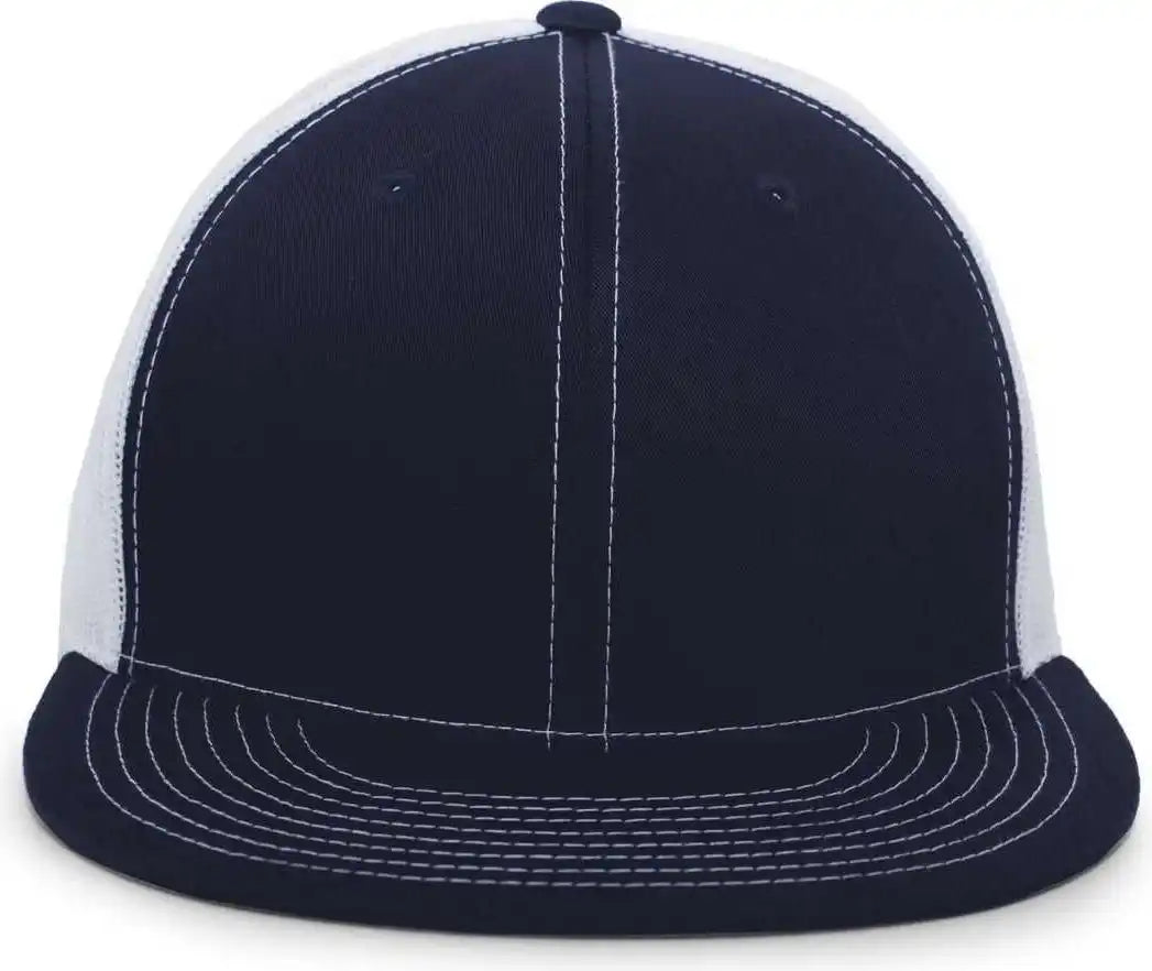 Pacific Headwear 4d3 d Series Trucker Snapback Cap Navy White / 7’’ 7 7/8’’