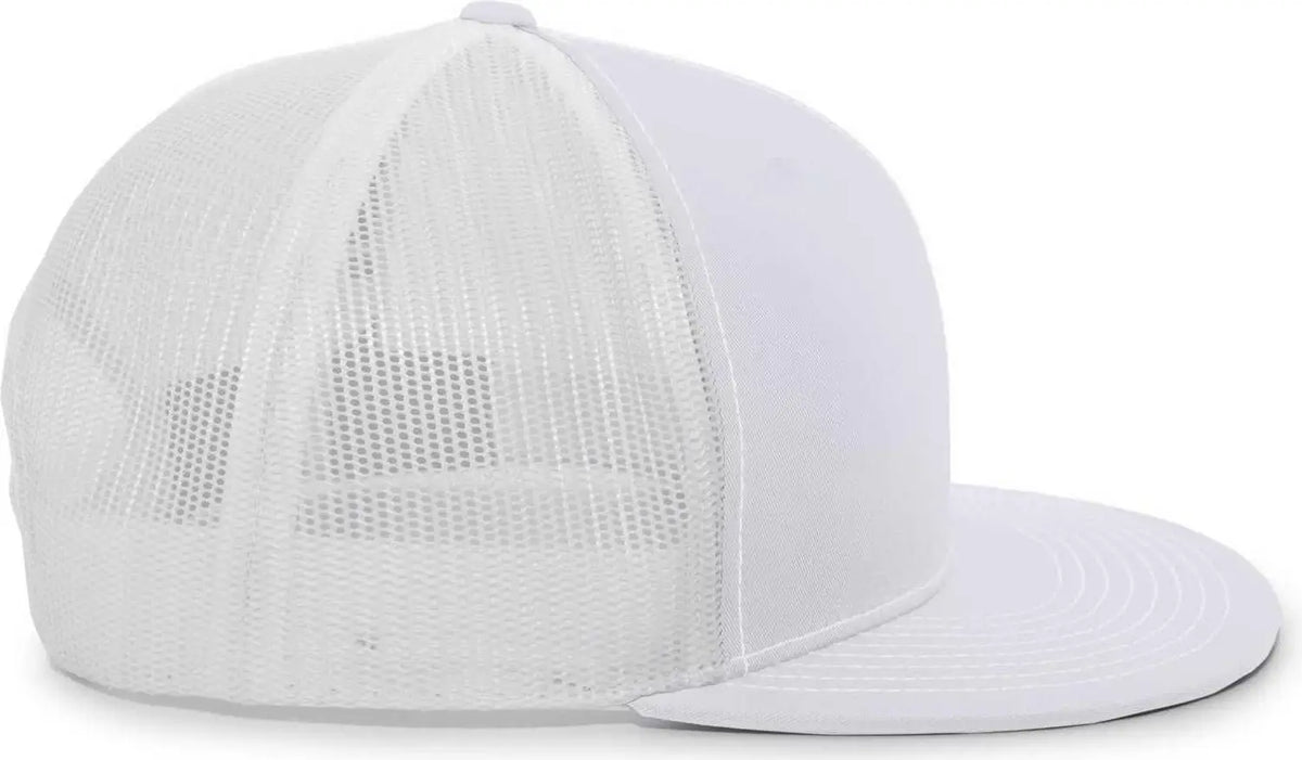 Pacific Headwear 4d3 D-series Trucker Snapback Cap - Silver