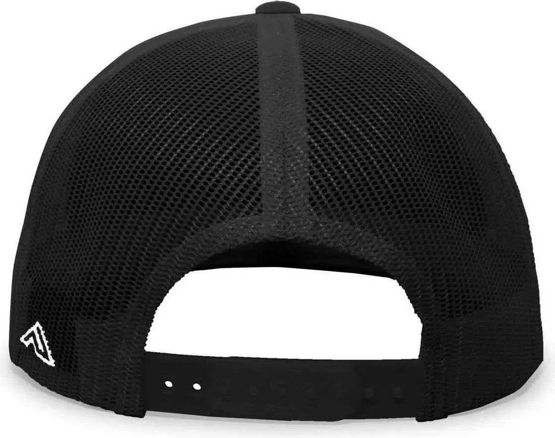 Pacific Headwear 4d3 D-series Trucker Snapback Cap - White Black - 7’’ - 7 7/8’’