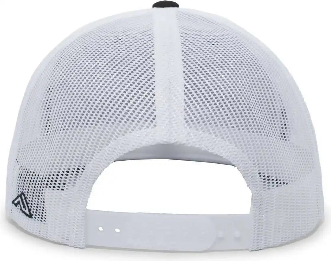 Pacific Headwear 4d3 Trucker D-series Snapback Cap - Black White - 7’’ - 7 7/8’’