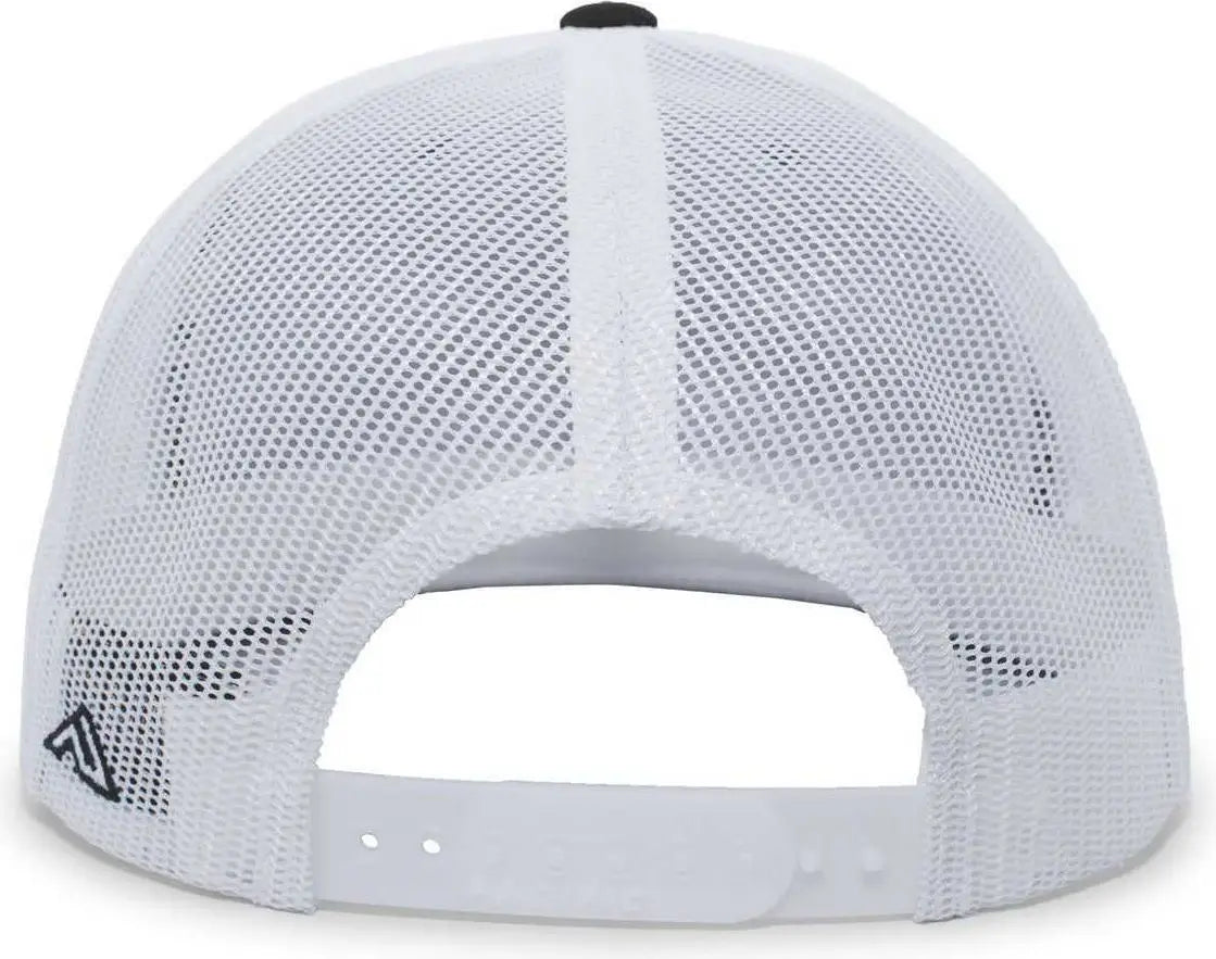 Pacific Headwear 4d3 Trucker D-series Snapback Cap - Black White - 7’’ - 7 7/8’’