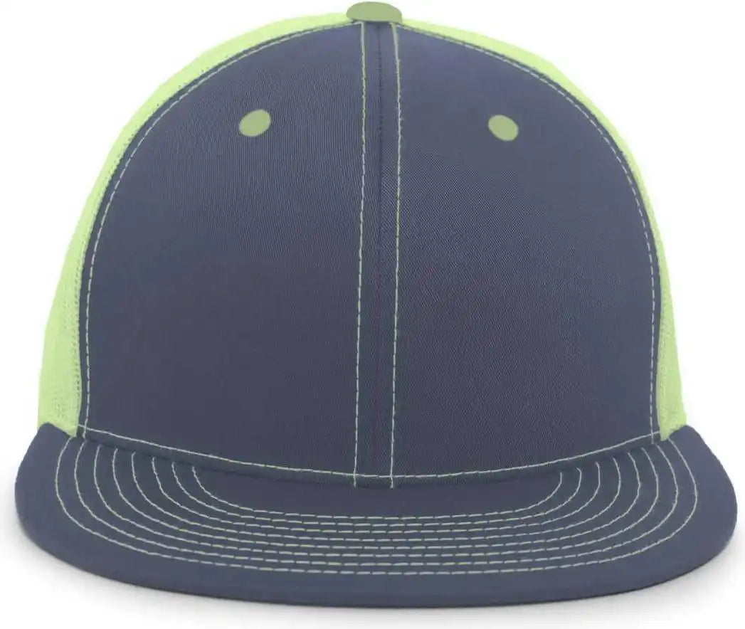 Pacific Headwear 4d3 Trucker D-series Snapback Cap - Graphite Neon Yellow - Dark Gray / 7’’ - 7 7/8’’