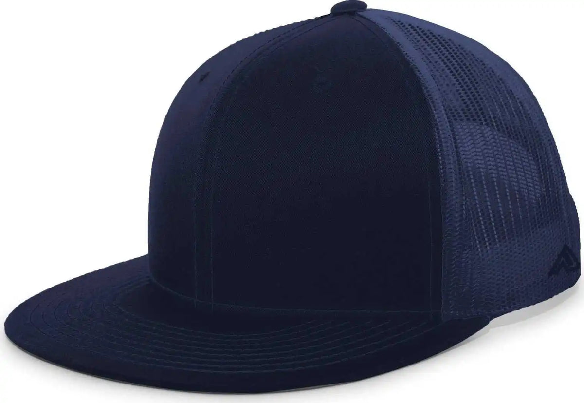 Pacific Headwear 4d3 Trucker d Series Snapback Cap Navy / 7’’ 7 7/8’’