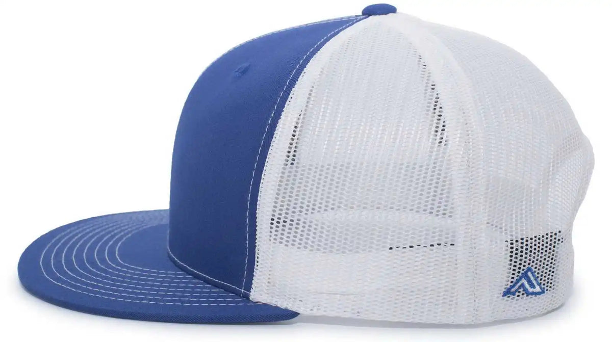 Pacific Headwear 4d3 Trucker D-series Snapback Cap - Royal White - 7’’ - 7 7/8’’