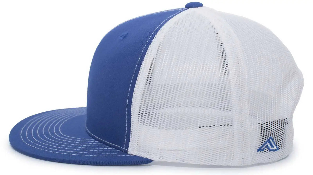 Pacific Headwear 4d3 Trucker D-series Snapback Cap - Royal White - 7’’ - 7 7/8’’