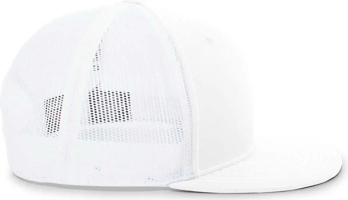 Pacific Headwear 4d3 Trucker d Series Snapback Cap White / 7’’ 7 7/8’’