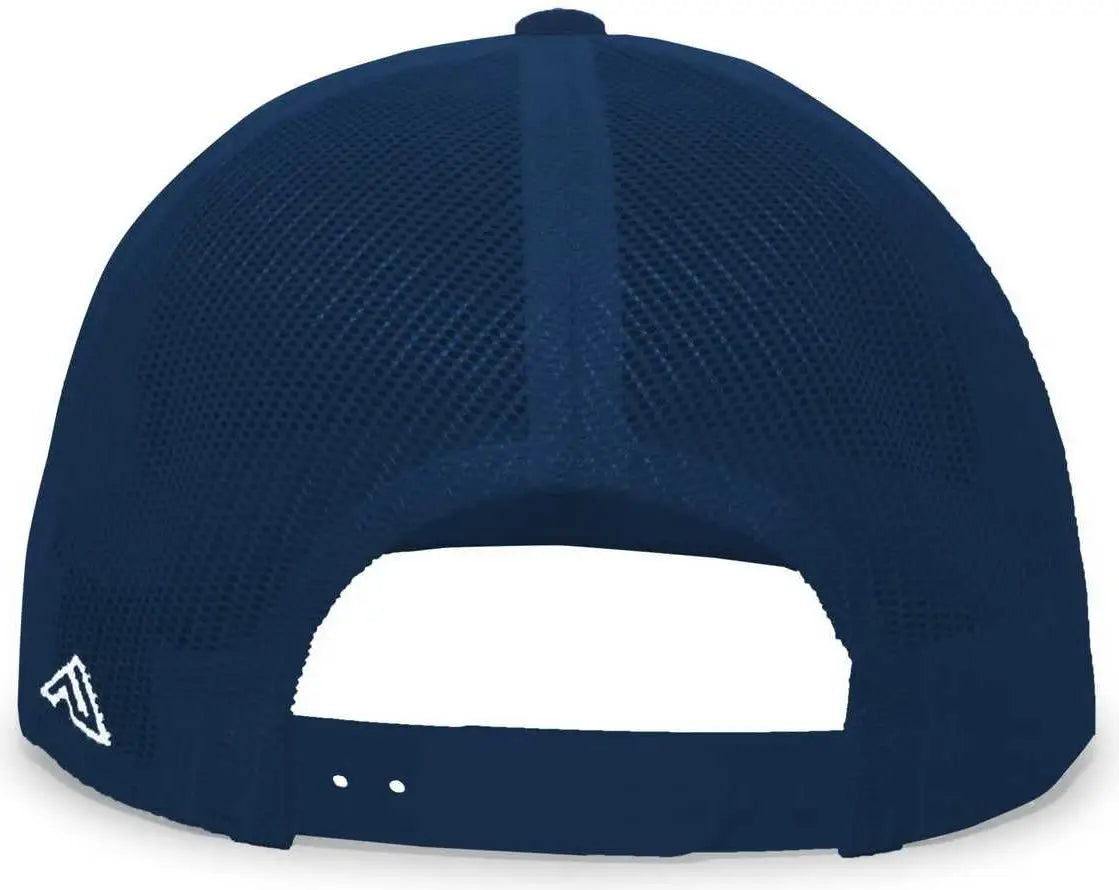 Pacific Headwear 4d3 Trucker D-series Snapback Cap - White Navy