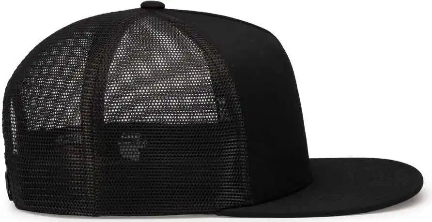 Pacific Headwear 4d7 D-series 5-panel Trucker Snapback Cap - Black - 7’’ - 7 7/8’’