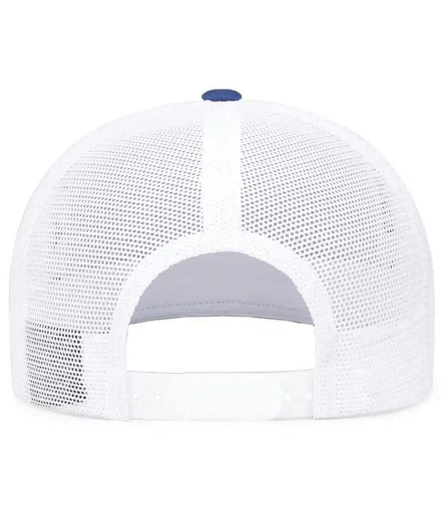 Pacific Headwear 4d7 D-series 5-panel Trucker Snapback Cap - Royal White - 7’’ - 7 7/8’’