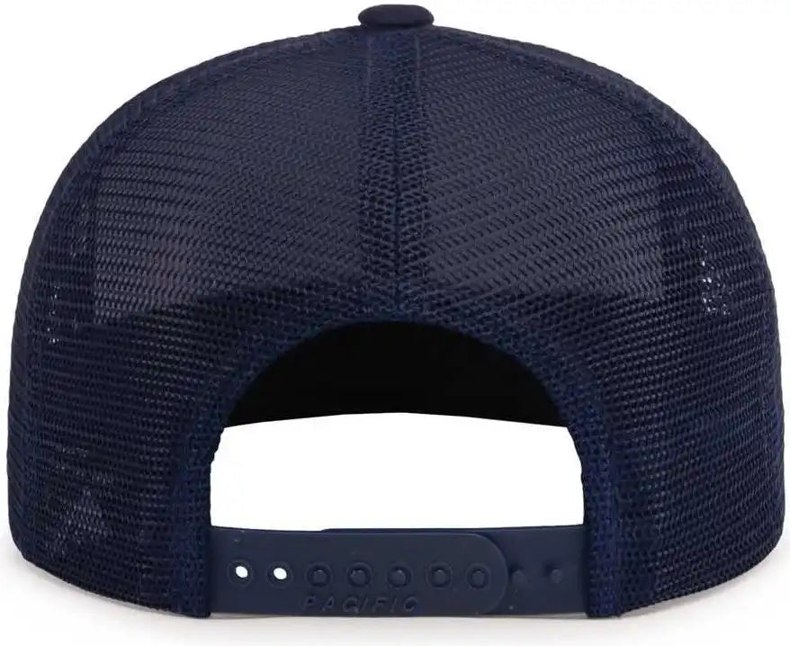 Pacific Headwear 4d7 d Series 5 Panel Trucker Snapback Cap True Navy / 7’’ 7 7/8’’