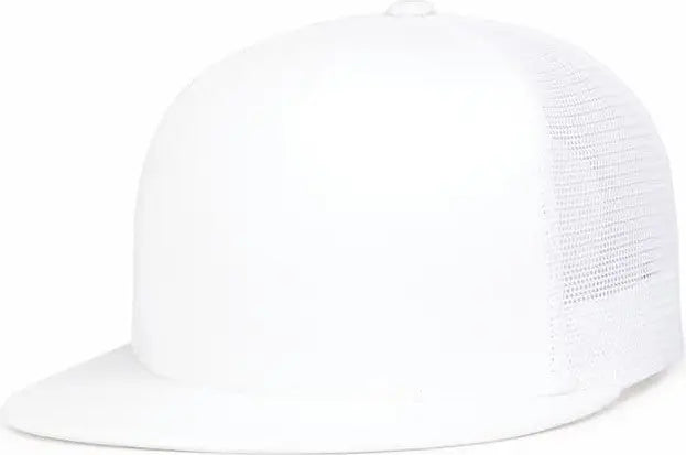 Pacific Headwear 4d7 D-series 5-panel Trucker Snapback Cap - White - 7’’ - 7 7/8’’