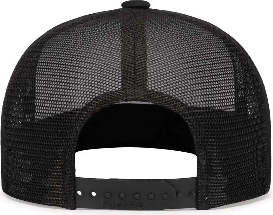 Pacific Headwear 4d7 d Series 5 Panel Trucker Snapback Cap White Black / 7’’ 7 7/8’’
