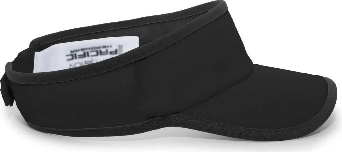 Pacific Headwear 510v Lite Series All Sport Active Visor Black / 7’’ 7 7/8’’