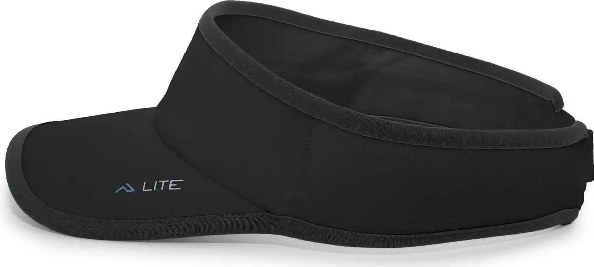 Pacific Headwear 510v Lite Series All Sport Active Visor Black / 7’’ 7 7/8’’