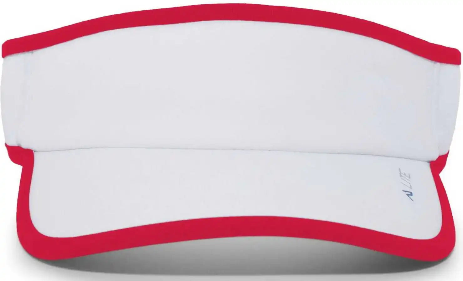 Pacific Headwear 510v Lite Series All Sport Active Visor White Red / 7’’ 7 7/8’’