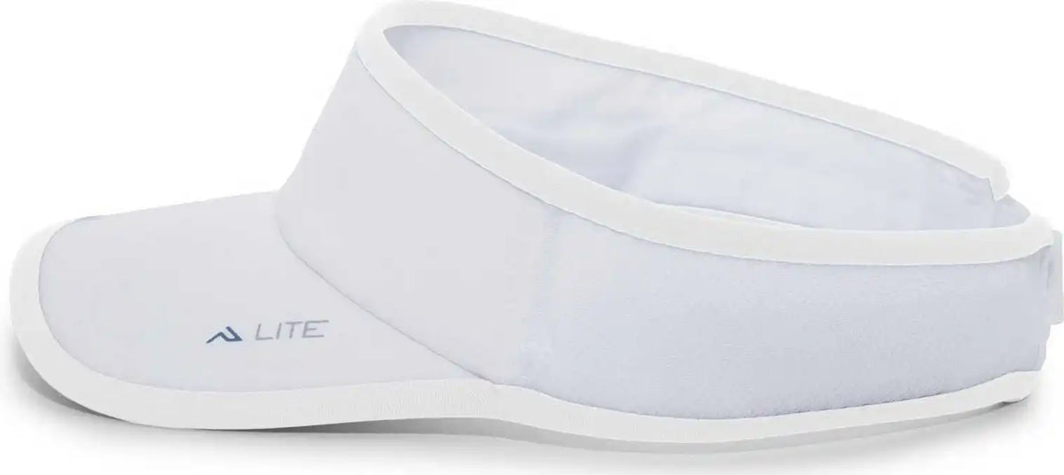 Pacific Headwear 510v Performance Hook and Loop Visor White / 7’’ 7 7/8’’
