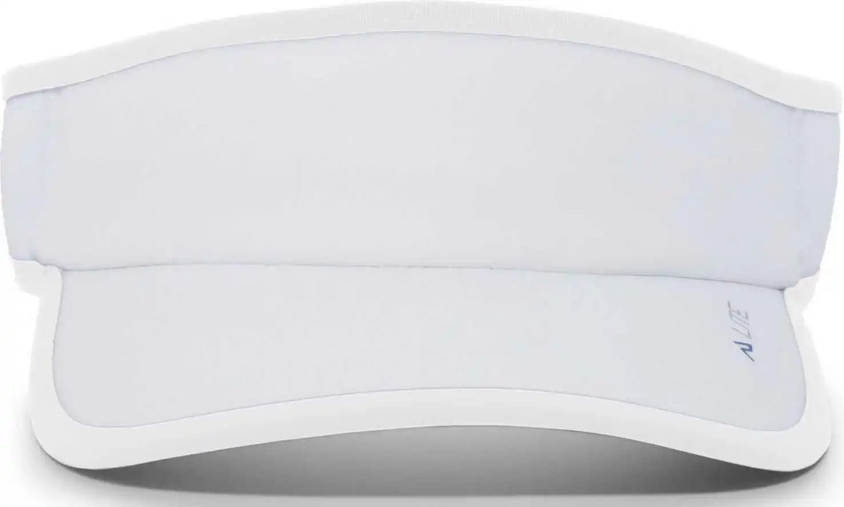 Pacific Headwear 510v Performance Hook and Loop Visor White / 7’’ 7 7/8’’