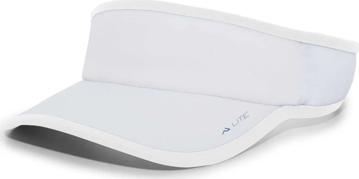 Pacific Headwear 510v Performance Hook and Loop Visor White / 7’’ 7 7/8’’