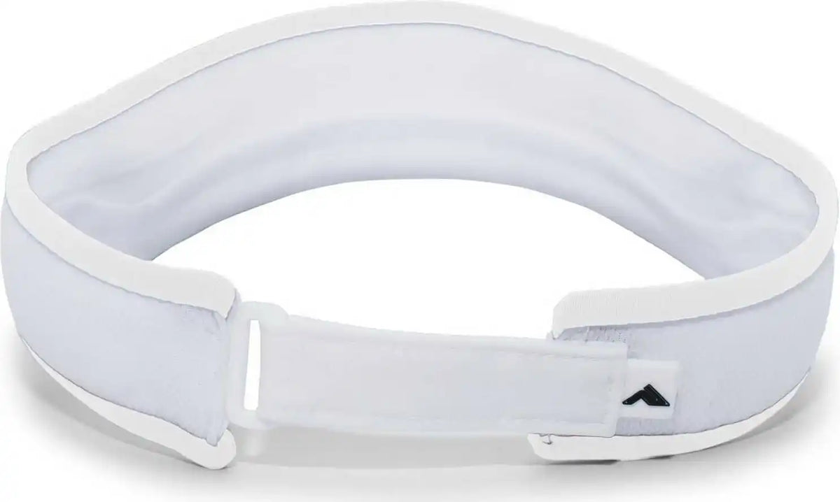 Pacific Headwear 510v Performance Hook and Loop Visor White / 7’’ 7 7/8’’