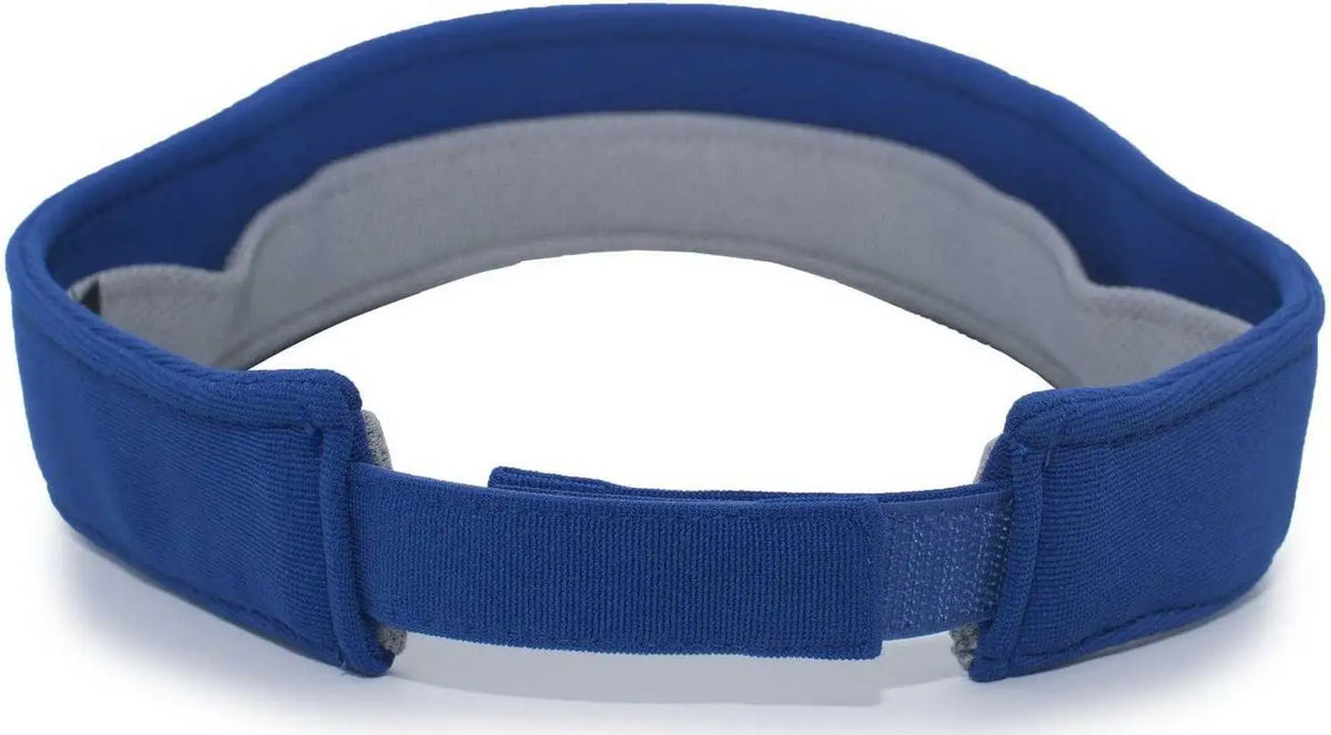 Pacific Headwear 598v M2 Performance Hook-and-loop Visor - Royal - 7’’ - 7 7/8’’