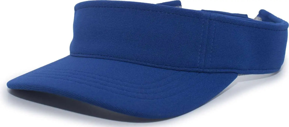 Pacific Headwear 598v M2 Performance Hook-and-loop Visor - Royal - 7’’ - 7 7/8’’