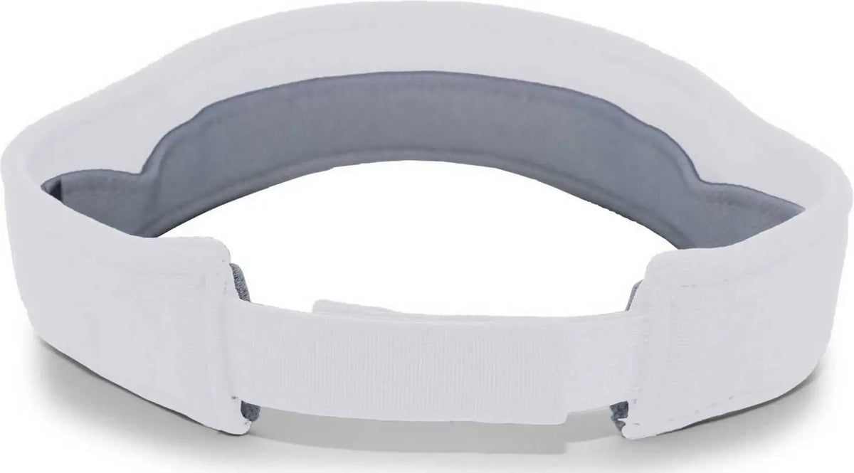 Pacific Headwear 598v M2 Performance Hook-and-loop Visor - Silver