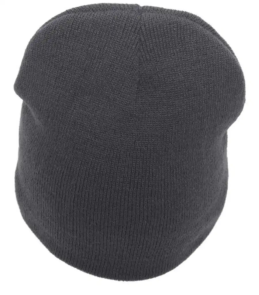 Pacific Headwear 601k Basic Knit Beanie Graphite / 7’’ 7 7/8’’