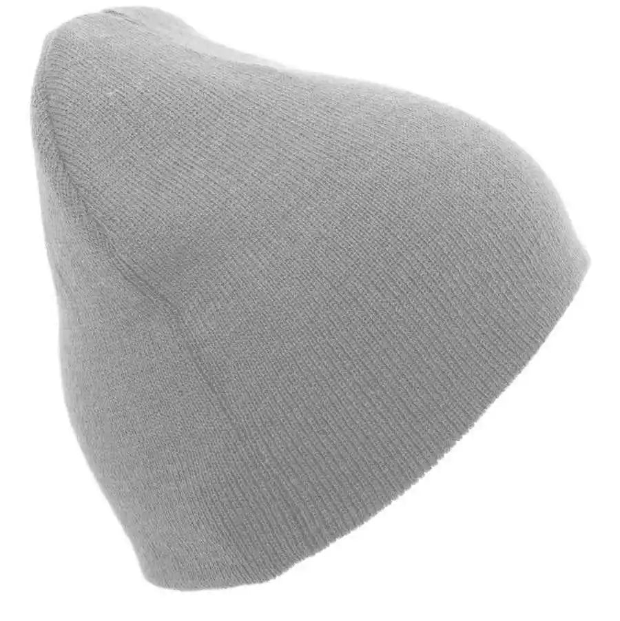 Pacific Headwear 601k Basic Knit Beanie Silver / 7’’ 7 7/8’’