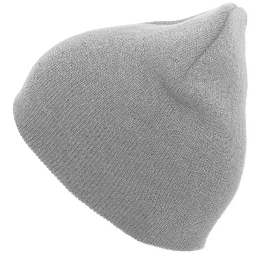 Pacific Headwear 601k Basic Knit Beanie Silver / 7’’ 7 7/8’’