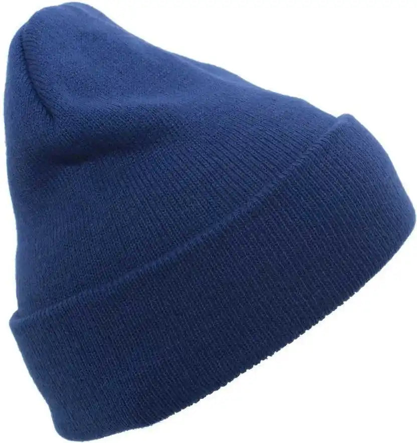 Pacific Headwear 621k Knit Fold Over Beanie - Royal - 7’’ - 7 7/8’’