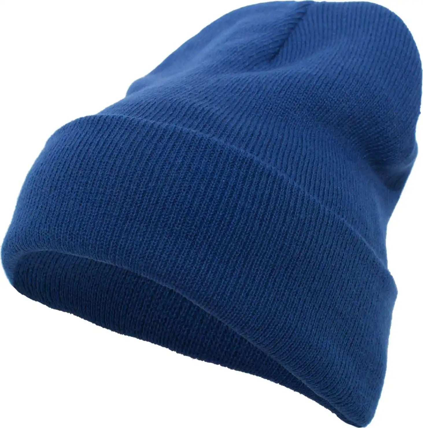 Pacific Headwear 621k Knit Fold Over Beanie - Royal - 7’’ - 7 7/8’’