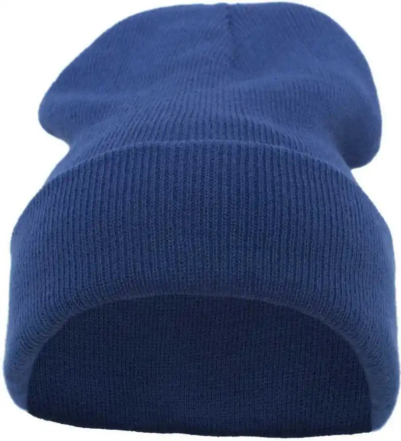 Pacific Headwear 621k Knit Fold Over Beanie - Royal - 7’’ - 7 7/8’’