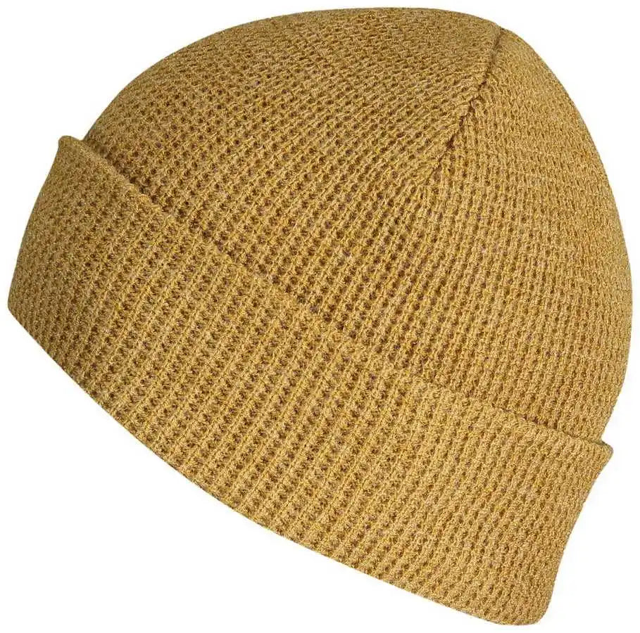 Pacific Headwear 627k Waffle Knit Cuff Beanie Caramel Burnt Orange / 7’’ 7 7/8’’
