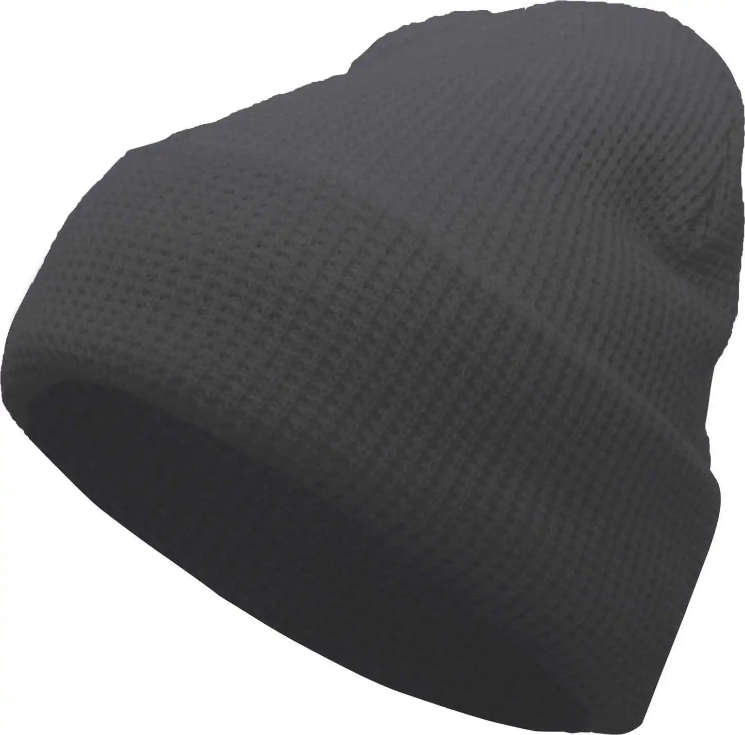 Pacific Headwear 627k Waffle Knit Cuff Beanie - Graphite - Dark Gray / 7’’ - 7 7/8’’