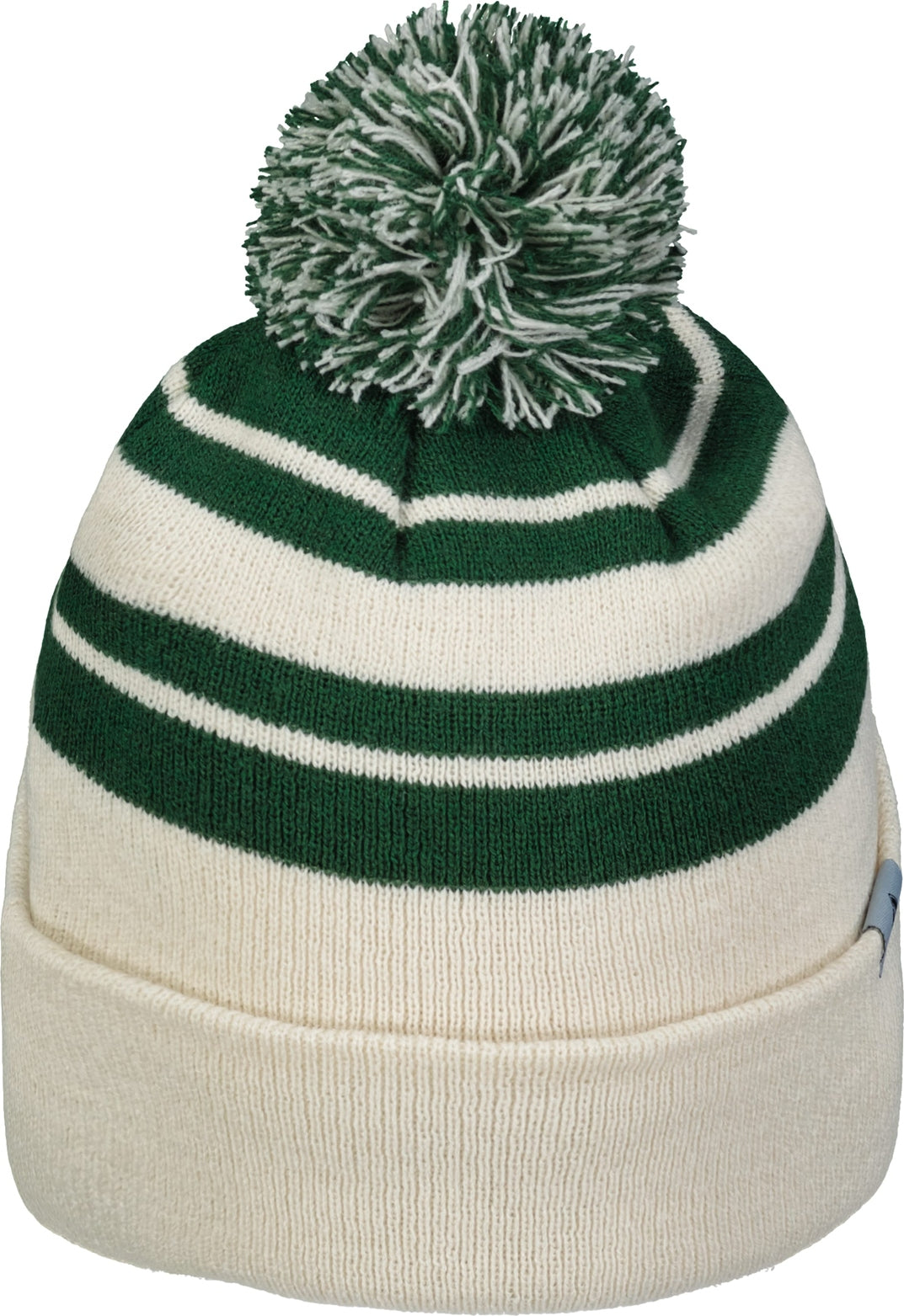 Pacific Headwear 641k Knit Fold Over Pom-pom Beanie - Oat Dark Green - Forest / Os