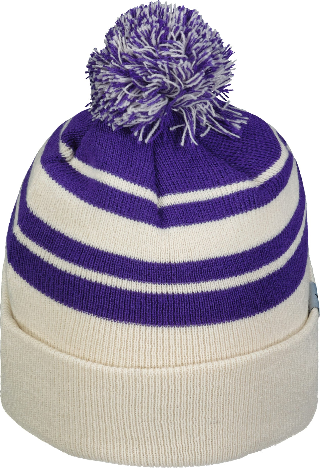 Pacific Headwear 641k Knit Fold Over Pom-pom Beanie - Oat Purple - Os