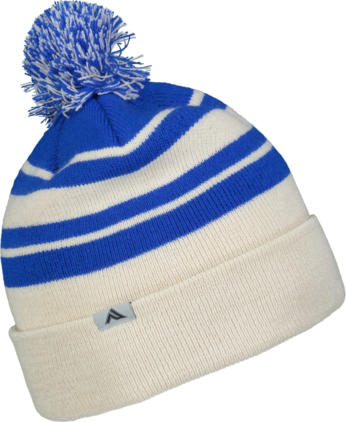 Pacific Headwear 641k Knit Fold Over Pom-pom Beanie - Oat Royal - Os