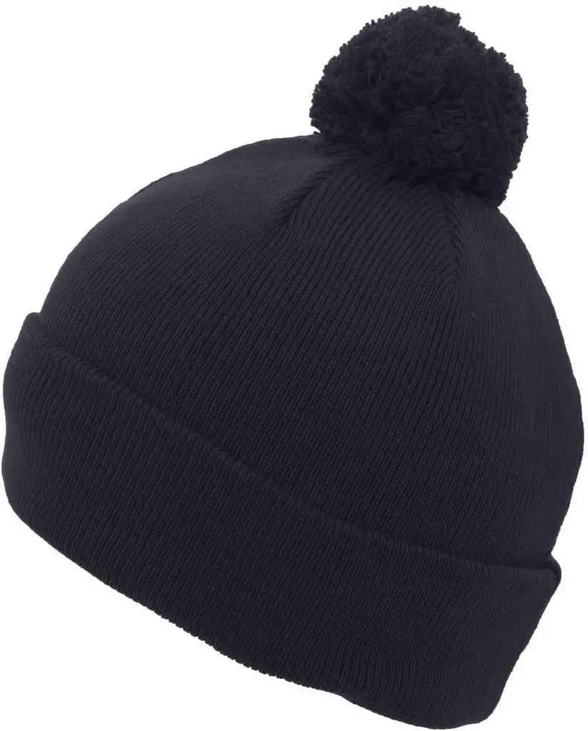 Pacific Headwear 641k Pom-pom Cuff Beanie - Navy