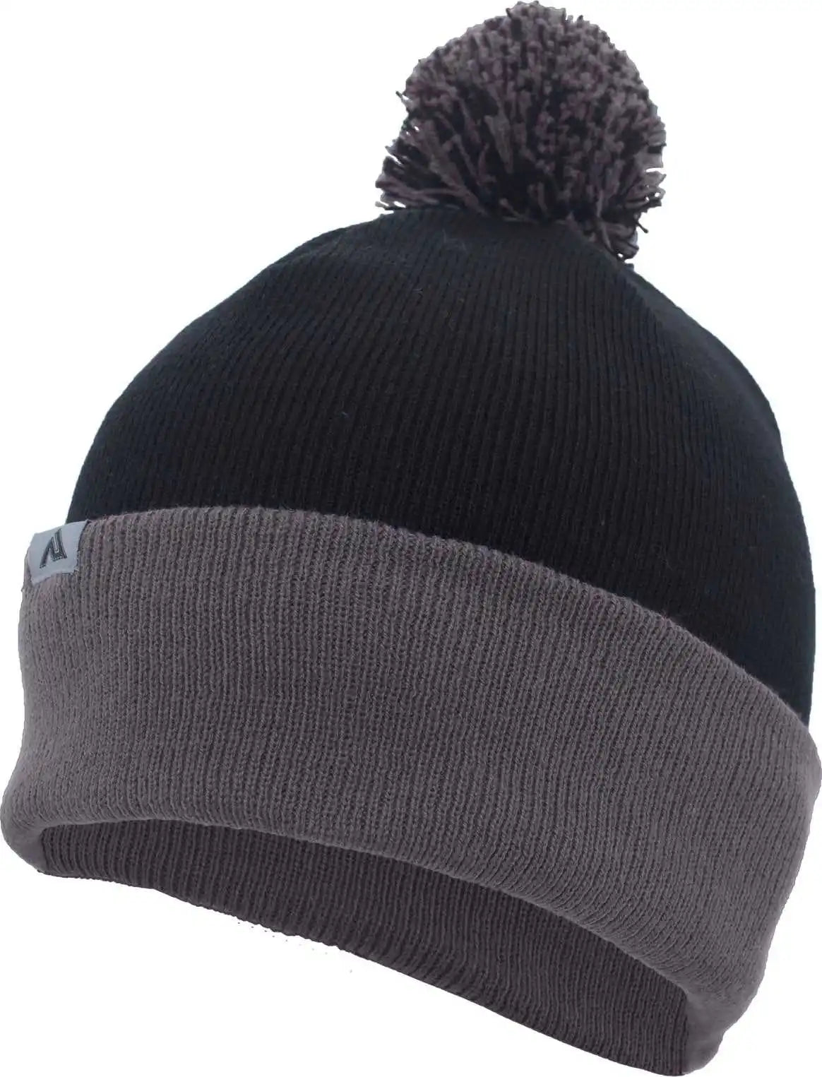 Pacific Headwear 641k Pom-pom Cuff Beanie - Black Graphite - Dark Gray / 7’’ - 7 7/8’’