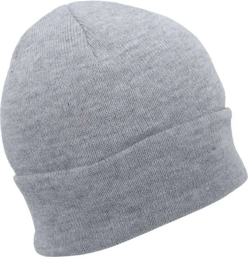 Pacific Headwear 650k Premium Cuff Beanie - Light Heather - Gray / 7’’ - 7 7/8’’