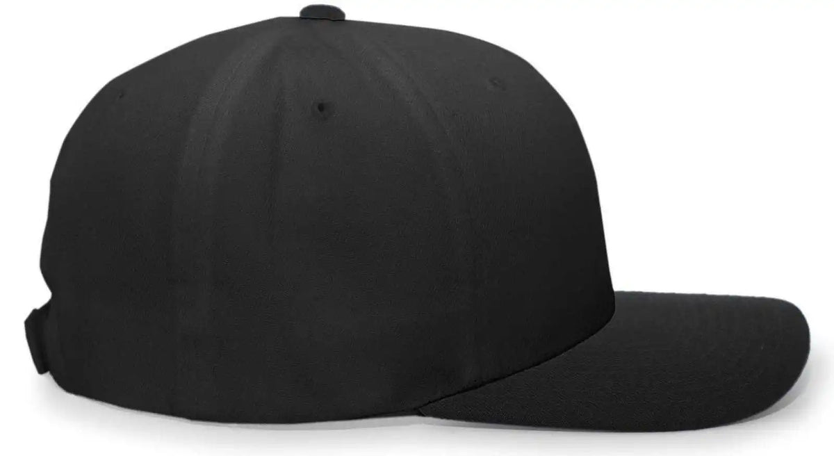 Pacific Headwear 705w Pro-wool Hook-and-loop Cap - Black