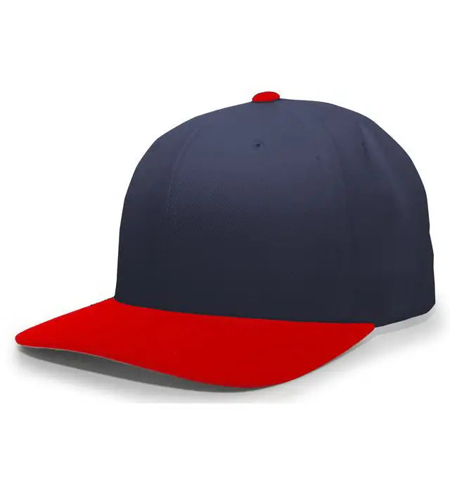 Pacific Headwear 705w Pro-wool Hook-and-loop Cap - Navy Red - 7’’ - 7 7/8’’